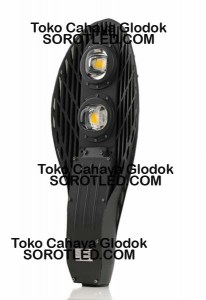 Lampu Jalan LED Model Daun 2*50watt